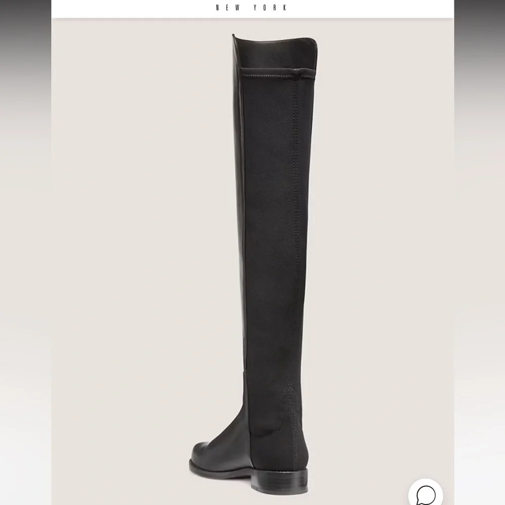Stuart Weitzman 5050 Boot Black Over-the-Knee Boots